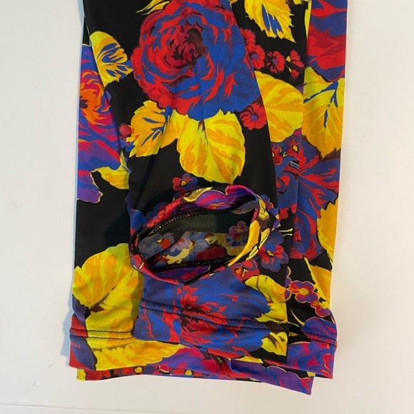 $245 MSGM Tie Neck Pussybow Blouse stretch floral long sleeve 38 Small - Picture 11 of 12